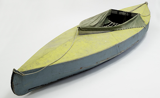 Peter Dombrovskis' kayak